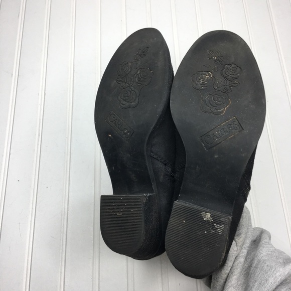 Carlos Santana Low Heel Leather Zippered Booties - Picture 8 of 8